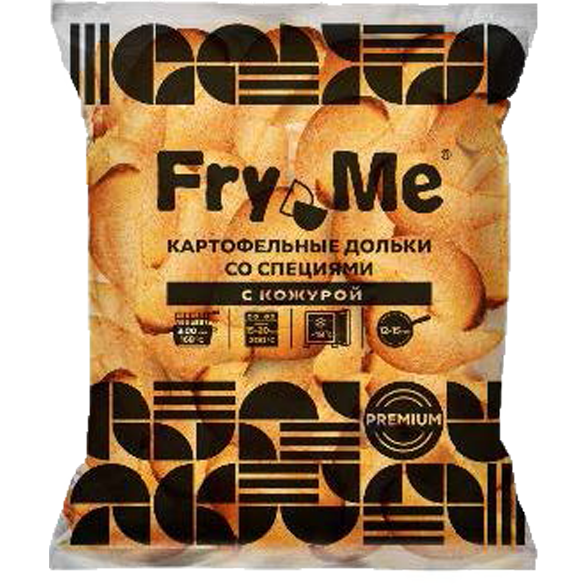 «FRY ME» premium картофельные дольки со специями, с кожурой