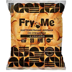 «FRY ME» premium potato wedges with spices, with peel
