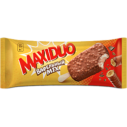 «MAXIDUO» сливочное с какао и вафельной крошкой эскимо