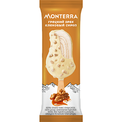 «MONTERRA» в белом шоколаде с грецким орехом эскимо