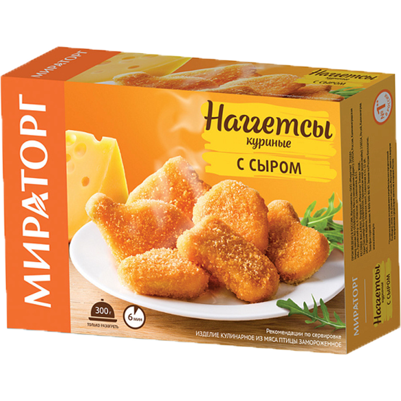 «MIRATORG» chicken nuggets with cheese «MIRATORG» chicken nuggets with cheese