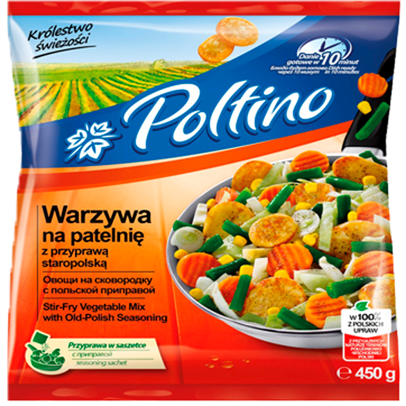 «POLTINO» vegetables in a frying pan with old polish seasoning «POLTINO» vegetables in a frying pan with old polish seasoning