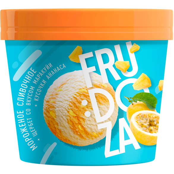 «FRUDOZA» pineapple passion fruit glass cardboard «FRUDOZA» pineapple passion fruit glass cardboard