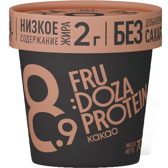 «FRUDOZA PROTEIN» dessert whipped frozen with cocoa «FRUDOZA PROTEIN» dessert whipped frozen with cocoa