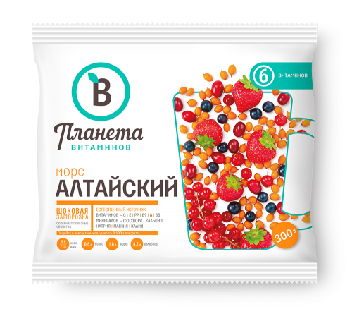 "PLANET OF VITAMINS" MIXTURE OF BERRIES MORS ALTAI "PLANET OF VITAMINS" MIXTURE OF BERRIES MORS ALTAI