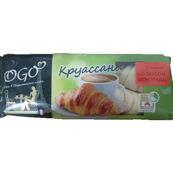 «OGO» круассан с карамелью (фасовка 6 шт*70 г)