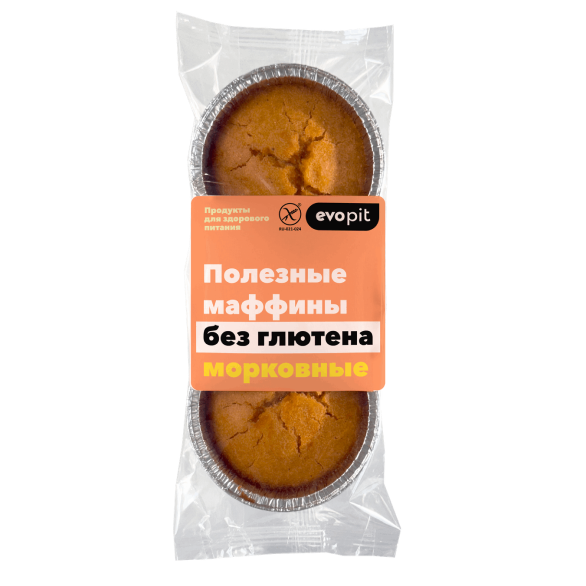 "ЭВОПИТ" морковный маффин без глютена 