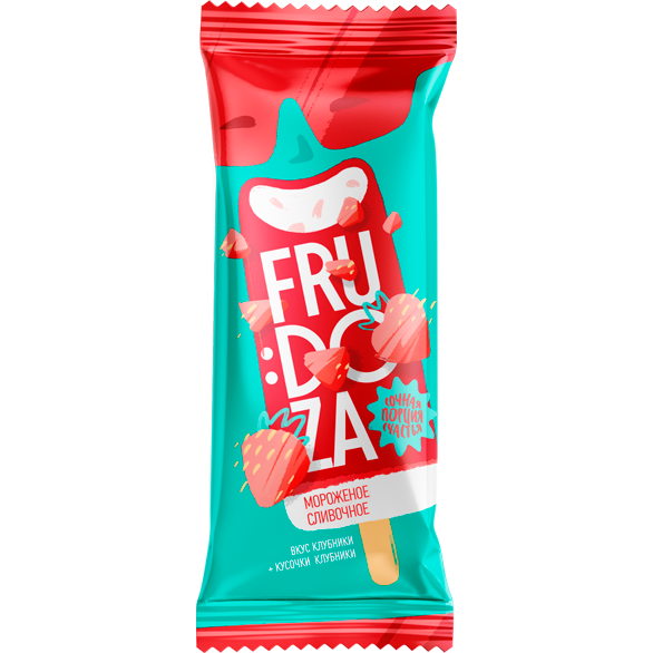 «FRUDOZA» клубника сливочное эскимо «FRUDOZA» клубника сливочное эскимо