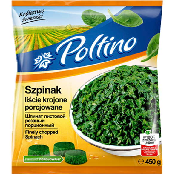 «POLTINO» chopped leaf spinach «POLTINO» chopped leaf spinach