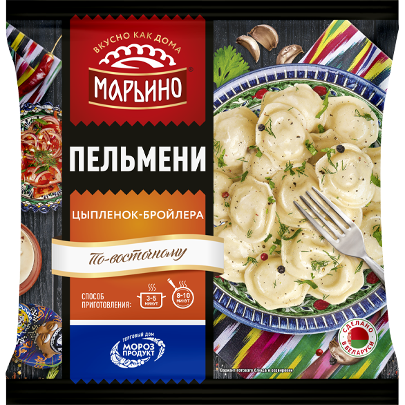 «МАРЬИНО» по-восточному с цыпленком-бройлера пельмени «МАРЬИНО» по-восточному с цыпленком-бройлера пельмени