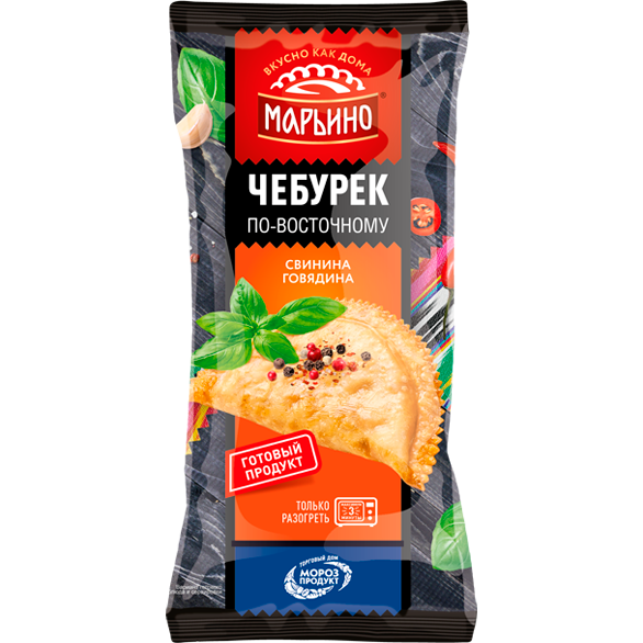 «МАРЬИНО» по-восточному со свининой и говядиной чебурек «МАРЬИНО» по-восточному со свининой и говядиной чебурек