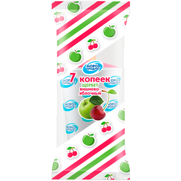 «7 KOPEEK» cherry-apple sherbet cardboard cup