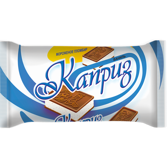 «KAPRIZ» vanilla ice cream on cookies «KAPRIZ» vanilla ice cream on cookies