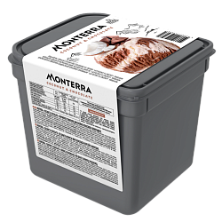 “MONTERRA” ice cream cream with two layers of coconut and chocolate