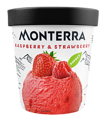 «MONTERRA» sorbet raspberry, strawberry glass cardboard