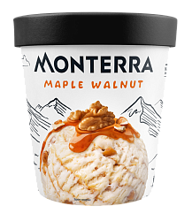 «MONTERRA» maple syrup and walnut glass cardboard